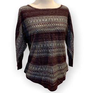 New York & Company Sweater Pullover Holiday Women’s M